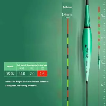 Высокочувствительный поплавок для рыб Хардтейл, меняющий цвет Дрифт Дневной и ночной дрейф Поклевка рыбы Дрейф, меняющий цвет as the picture