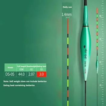 Высокочувствительный поплавок для рыб Хардтейл, меняющий цвет Дрифт Дневной и ночной дрейф Поклевка рыбы Дрейф, меняющий цвет as the picture