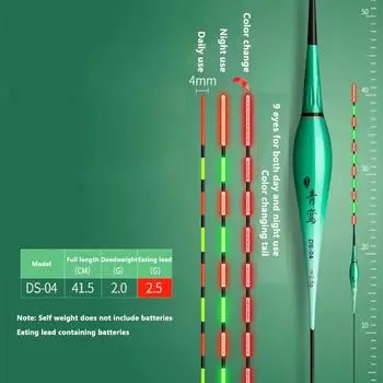Высокочувствительный поплавок для рыб Хардтейл, меняющий цвет Дрифт Дневной и ночной дрейф Поклевка рыбы Дрейф, меняющий цвет as the picture