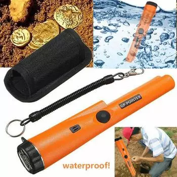 Высокочувствительный ручной металлоискатель, водонепроницаемый металлоискатель, сканирование на 360°, указатель GP, подходящий для поиска металла внутри и снаружи помещений жёлтый