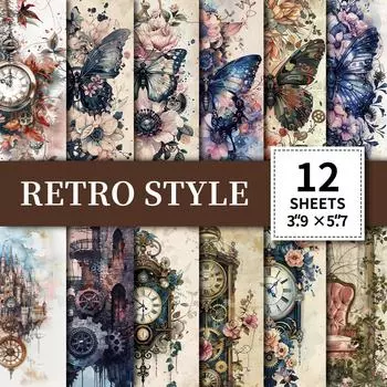 Высокое Чувство Инс Ретро Скандинавский Стиль Материал Бумага Украшение Креативный Ручной Аккаунт