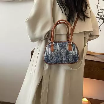 Высокое чувство небольшой толпы сумка женская осень-зима новая мода одно плечо сумка через плечо броская ручная сумка для боулинга