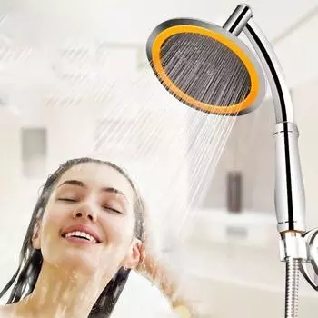 Высокое давление 360 Регулируемый большой круглый большой дождевой распылитель для ванной комнаты ручная душевая головка кран спа-душевая головка