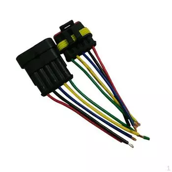Высокое качество, 10 комплектов, 5-контактный разъем для проводов, разъем для мужского и женского жгута, зажимы