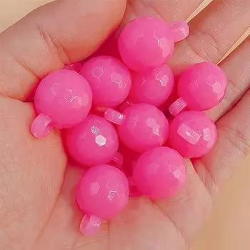 Высокое качество 10 шт. DIY детские бусины ручной работы ожерелье макарон подарки браслет дети фонарь в форме конфетного цвета светло-розовый