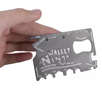 Высокое качество 18 в 1 Многофункциональный ручной инструмент Нож-бумажник из нержавеющей стали Открытый кемпинг 1