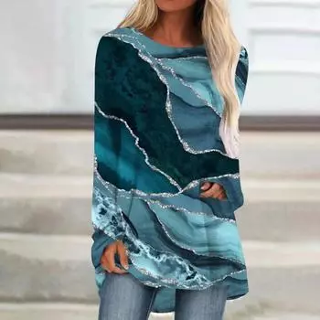 Высокое качество 2023, новый модный и повседневный женский пуловер с круглым вырезом и длинными рукавами, демонстрирующий модный шарм S