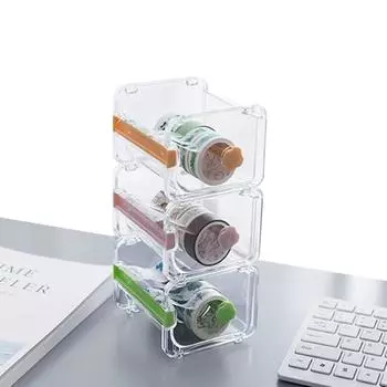 Высокое качество, 3 цвета, креативный пластиковый настольный диспенсер для ленты, резак для ленты, ящик для хранения бумажной ленты, Holde