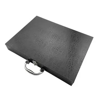 Высокое качество, 3 цвета, пустая коробка для серебра, посуда, подарочный набор посуды, коробка для подарков, вмещает 24 или 16 шт. for 16pcs золотой