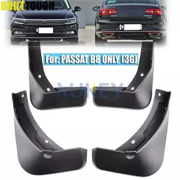 Высокое качество, 4 шт., подходят для VW PASSAT B8 2015 2016 2017, брызговики, брызговики, переднее и заднее крыло, литое чёрный