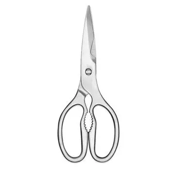 Высокое качество 4CR13 из нержавеющей стали с острым лезвием, бытовые ножницы для барбекю, стейк из куриной кости, овощи, кухонные ножницы с Щелкунчиком серебряный