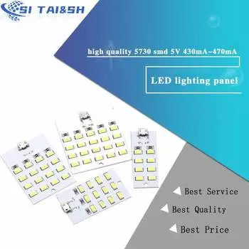 Высокое качество 5730 smd 5 В 430 мА ~ 470 мА Белый Mirco Usb 5730 Светодиодная панель освещения USB мобильный светильник Аварийное освещение ночник