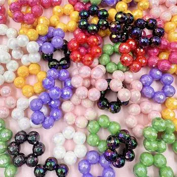 Высокое качество акриловые бусины браслеты ювелирных изделий ожерелье 21,7*8,2 мм круглый DIY 9 цветов 10 шт. мода жёлтый