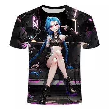 Высокое качество аниме мультипликационный персонаж 3D футболка с принтом для мужчин и женщин с короткими рукавами универсальная темпераментная футболка больших размеров