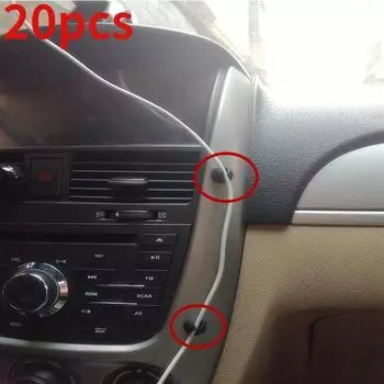Высокое качество автомобильного зажима для галстука, фиксатор-органайзер, зажим шнура, кабеля для Golf 4, детали интерьера, аксессуары для Peugeot Partner, Bmw E46 5pcs