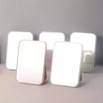 Высокое качество Большое зеркало для макияжа Настольное простое складное зеркало для туалета Портативное большое квадратное зеркало принцессы розовый