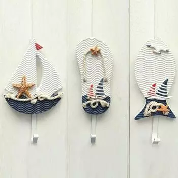 Высокое качество, деревянная одежда, шляпы, крючки, мультяшный узор, настенные ключи, украшение для дома Slipper