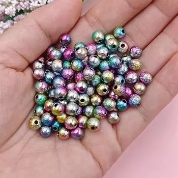 Высокое качество для изготовления ювелирных изделий своими руками, поделки, круглые акриловые бусины, 100 шт./лот, высококачественные ювелирные аксессуары, ювелирная фурнитура 6 мм 8 мм 6mm