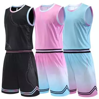 Высокое качество для мужчин, женщин, детей, баскетбольные майки, униформа, молодежная баскетбольная майка, спортивная форма для колледжа, тренировочный костюм для команды XXS небесно-голубой