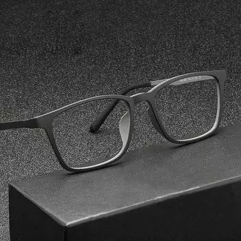 Высокое качество из чистого титана мужские очки с защитой от синего света пресбиопии очки для чтения с диоптриями Strength 1