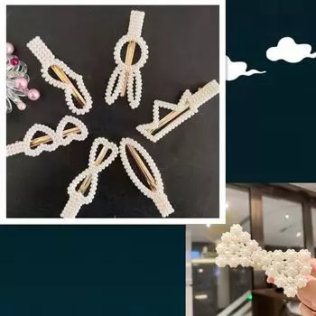 Высокое качество, корейская версия, женская цельная заколка для волос с жемчугом, новая заколка для волос с темпераментной челкой, изысканные аксессуары для волос, головные уборы, подарки