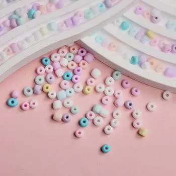 Высокое качество кремовые рисовые бусины аксессуары ручной работы DIY серьги браслет матовое ожерелье мода 3/4 мм 1500/800 шт. ювелирные изделия материал из бисера 3mm/1500pcs разноцветный