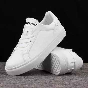 Высокое качество, маленькие белые туфли для пары, мужская модная обувь, повседневная обувь на плоской подошве, универсальные модные кроссовки, обувь для студенческой доски 35 белый