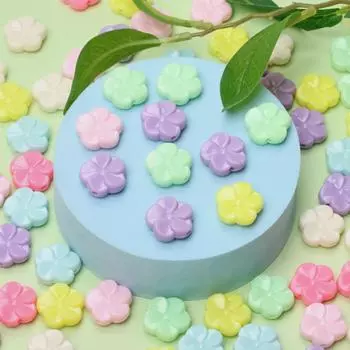 Высокое качество, модные полые свободные бусины, красочные цветы, морская звезда, акрил, сделай сам, бусины ручной работы, 50 шт., аксессуары для самостоятельного изготовления, ювелирные изделия, бусины Style3