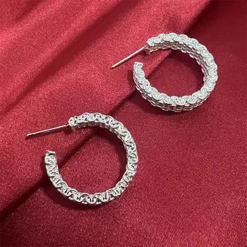 Высокое качество, модные серьги из стерлингового серебра 925 пробы, свадебные серьги, ювелирные изделия для женщин, женские хорошие подарки, свадебная вечеринка