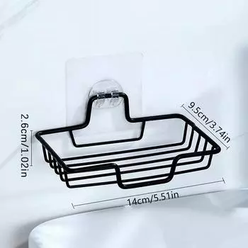 Высокое качество мыльница настенный держатель для мыла из нержавеющей стали мыльница губка аксессуары для ванной комнаты мыльницы самоклеющиеся чёрный