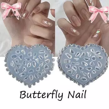 Высокое качество ногтей украшения в форме сердца эластичные мини DIY E