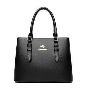Высокое качество, однотонная сумка-тоут, сумки на плечо для женщин, кожаные сумки через плечо большой емкости, женская роскошная сумка