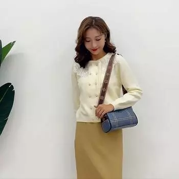 Высокое качество, однотонные сумки через плечо из натуральной кожи для женщин, 2022, женские сумки из натуральной кожи, женская сумка-тоут 22cm 11cm 14cm чёрный