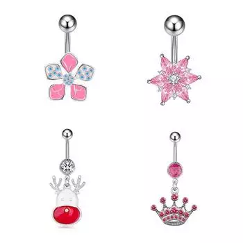 Высокое качество пирсинг пупка кольца пупка пирсинг живота украшения для тела as the picture