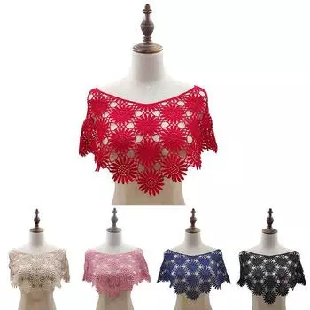 Высокое качество Популярный мотив 1 шт кружевная ткань швейная отделка рукоделие шитье DIY блузка ажурный вырез декор кружевной воротник платье аппликация горячая распродажа аксессуары 32