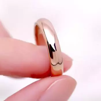 Высокое качество, простые круглые мужские кольца, женские обручальные кольца цвета розового золота для женщин, модные ювелирные изделия, подарок 9