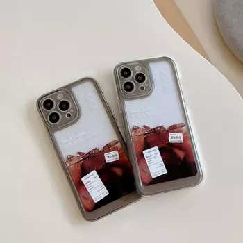 Высокое качество противоударный этикетка со льдом и кофе крутой чехол для телефона для Iphone 11 12 13 Pro Max 7 8 Plus Xsmax X Xr задняя крышка Conque for iphone x xs
