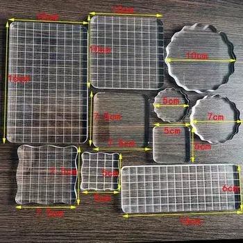 Высокое качество прозрачный акриловый блок штампов с ручкой для DIY блок штампов DIY Скрапбукинг прозрачное украшение для фотоальбома