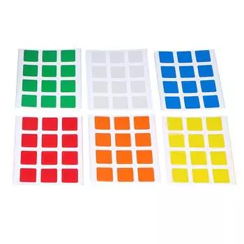 Высокое качество, сменная яркая цветная наклейка 3X3 Speed Cube, игрушка Cubo Magico для детей, подарок для взрослых, детские наклейки 3X3X3 1 set