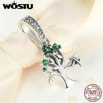 Высокое качество стерлингового серебра 925 пробы дерево мечты подвеска мотаться подходит оригинальный браслет WST ожерелье HCC227