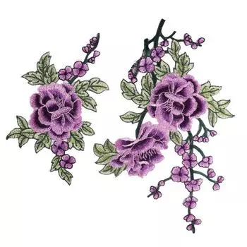 Высокое качество Вышивание нашивок модная полиэстеровая вышивка популярные аксессуары для одежды нашивки для одежды DIY 1 шт. уникальная цветочная аппликация 1