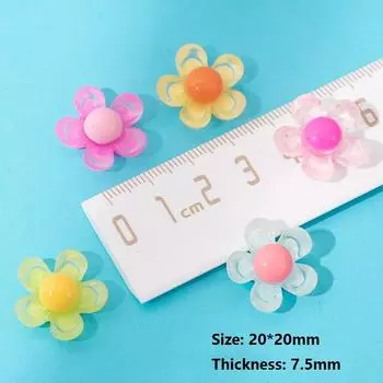 Высокое качество Яркое лицо Детские аксессуары для волос Материал Декоративные аксессуары Чехол для мобильного телефона Крем-клей Без отверстий DIY 10 шт. Прозрачный белый