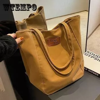 Высокое качество, женская парусиновая сумка на плечо, сумки для покупок, студенческая сумка для книг, сумки из хлопчатобумажной ткани, большая сумка для девочек, кошелек ONE SIZE