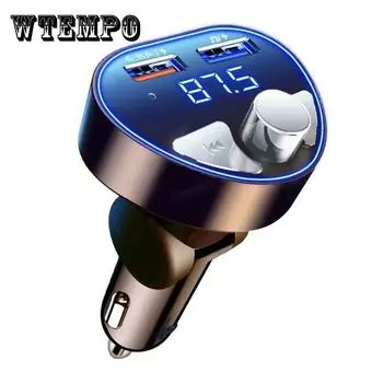Высокое качество звука, автомобильный MP3-плеер, автомобильный Bluetooth-приемник, двойной USB-порт, быстрое зарядное устройство, многофункциональный инструмент для зарядки, автомобильные принадлежности чёрный