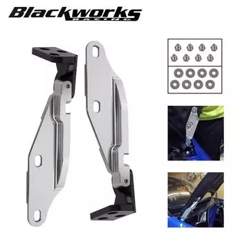 Высокое количество 2 шт. быстросъемная защелка петли капота, заготовка, подходящая для Honda Civic EK 1996-2000 автозапчастей, быстросъемная защелка капота серый