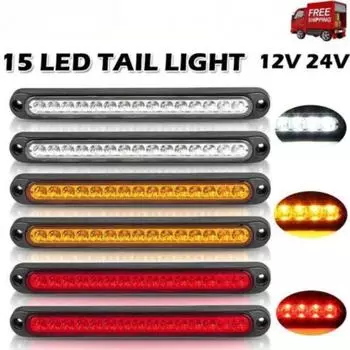 Высокое крепление 15 светодиодов третий 3RD дополнительный стоп-сигнал задний фонарь дальнего света предупреждающий фонарь универсальный автомобиль внедорожник прицеп грузовик белый
