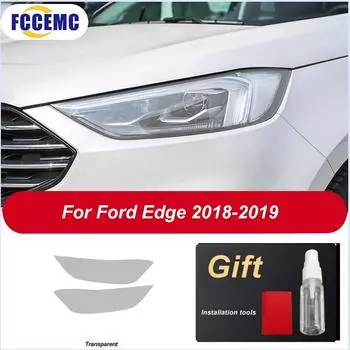 Высокое разрешение для Ford Edge 2015-2019 Защитная пленка для автомобильных фар Восстановление прозрачная черная наклейка TPU Автоаксессуары