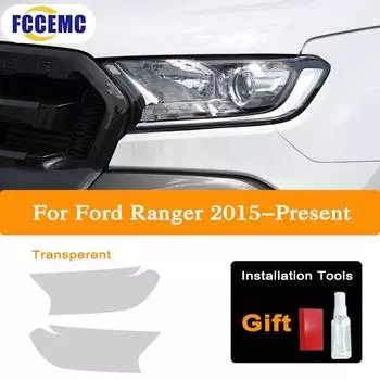 Высокое разрешение для Ford Ranger Wildtrak Raptor 2015-настоящее время защитная пленка для автомобильных фар тонировка черные прозрачные наклейки TPU прозрачный