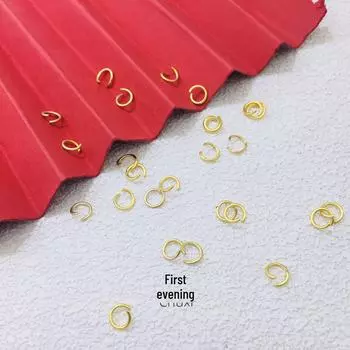 Высокое сохранение цвета Песочное золото Открытое кольцо Ювелирные изделия Коннекторы Open ring песочный/золотой