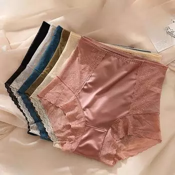 Высокое талии легкое кружевное бесшовное женское нижнее белье телесного цвета с приподнятыми бедрами дышащая нижняя часть промежности с сильной компрессией живота треугольные трусики L чёрный